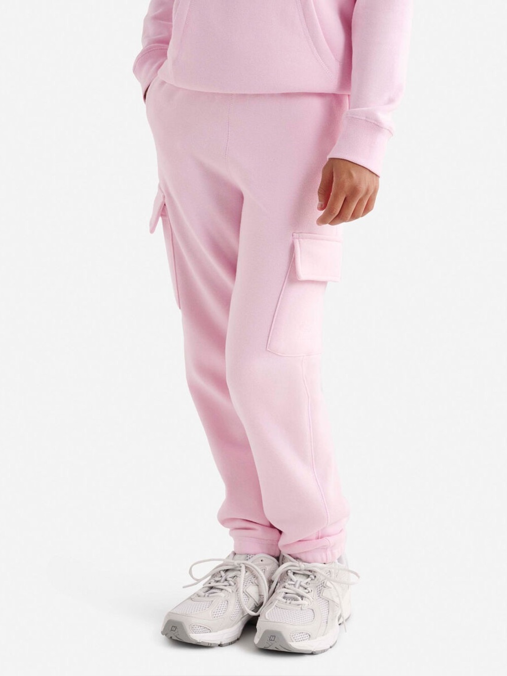 NWT ✨ Roots Kids Pink relaxed Cargo sweatpants Joggers- size 14